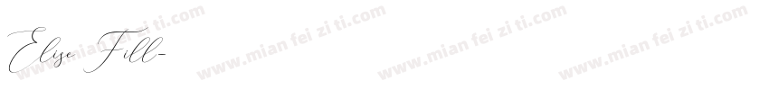 Elise Fill字体转换